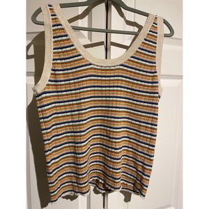 Madewell size XL colorful striped summer tank